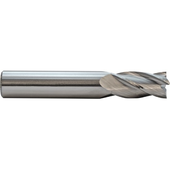 Picture of M.A. Ford 11175004 Dia 3/4 SH 0.7500 LOC 1.50 OAL4.00 End Mill Standard Flute Standard Helix Carbide Uncoated Single End Corner Radius0.0450 1.14mm TuffCut® GP